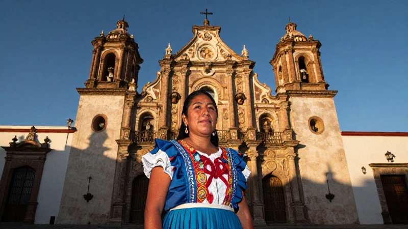 Descubre la Estructura y Jerarquía en la Nueva España 9 Una escena barroca mexicana, llena de color