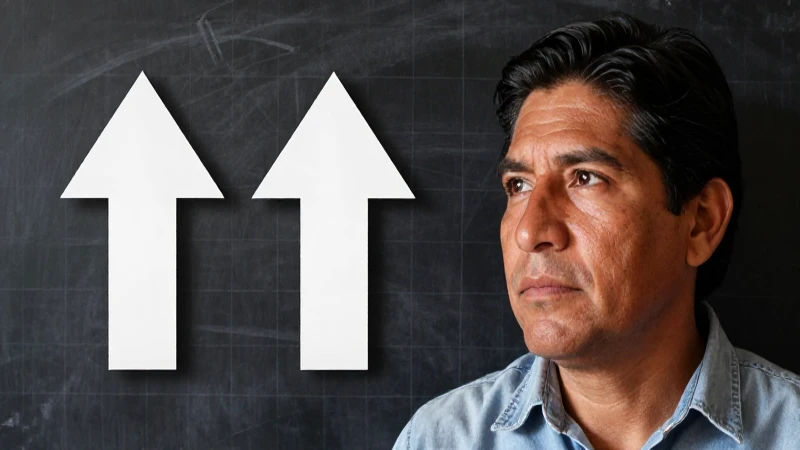 Mexicano mestizo analiza flechas vectoriales en pizarra