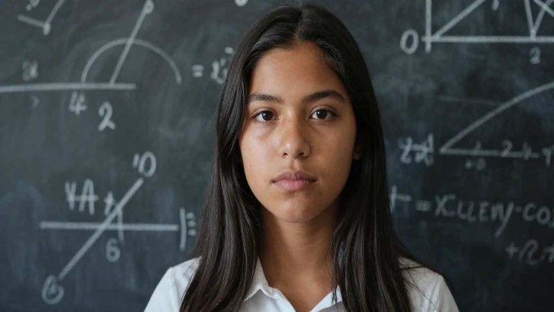 Fórmula del Tiempo en Física: Cálculo, Velocidad y Fuerza 4 Joven mestiza con piel bronceada, estudiando matemáticas