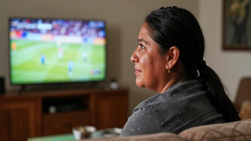 Persona mestiza ve deportes, luz cálida