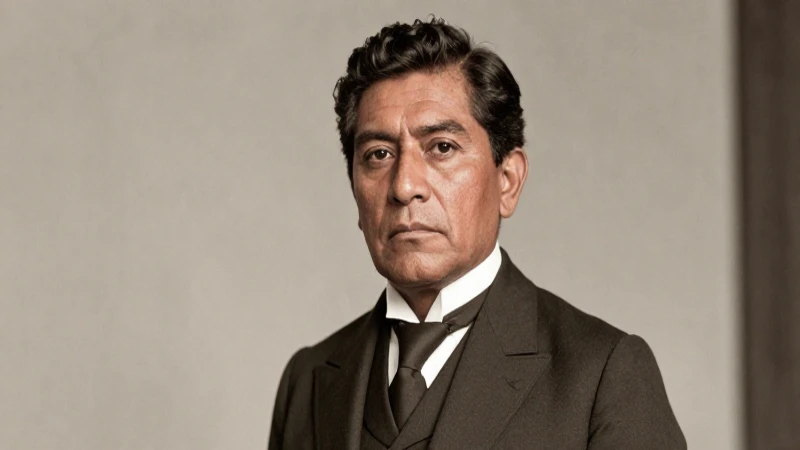 Francisco S. Carvajal: Su Impacto Como Presidente Revelado 3 Retrato sepia de un mexicano con traje