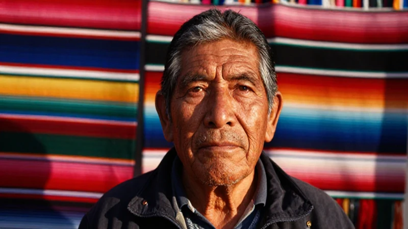 Hombre mestizo mexicano, iluminado cálidamente