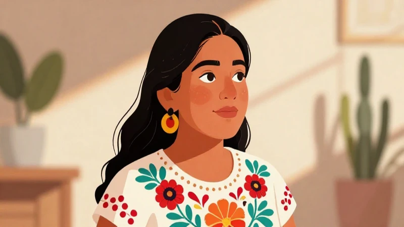 Ilustración vibrante, mestiza y soleada