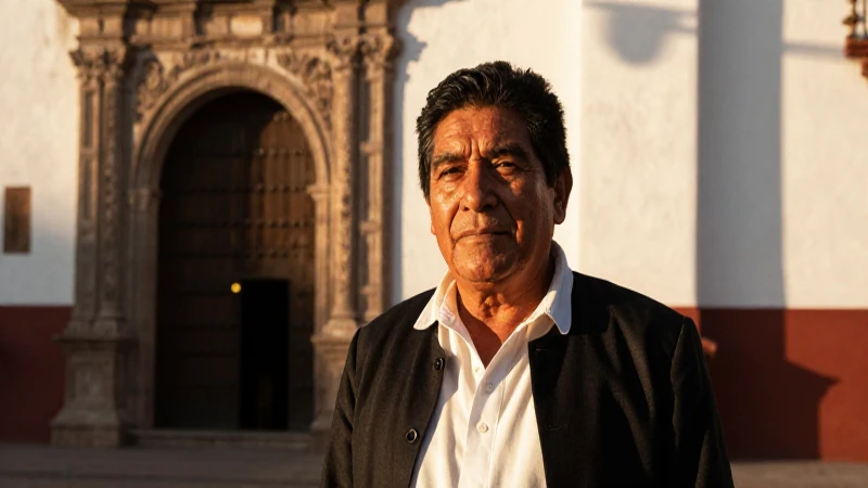 Retrato mestizo colonial bañado en cálida luz