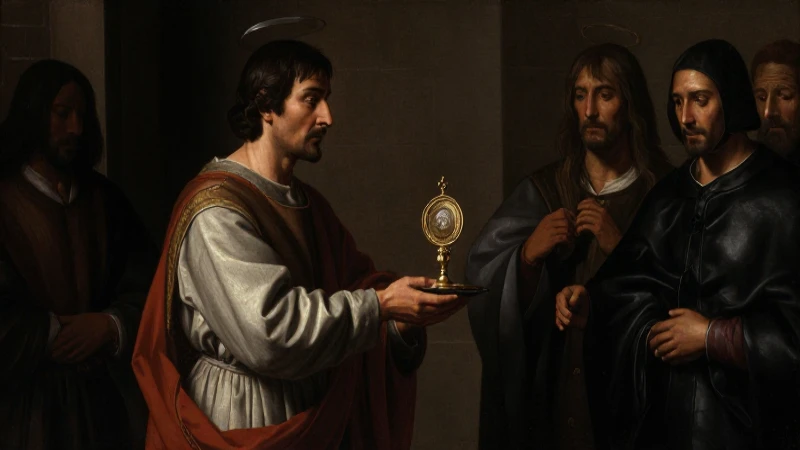 Obra religiosa del siglo XVII con dramatismo