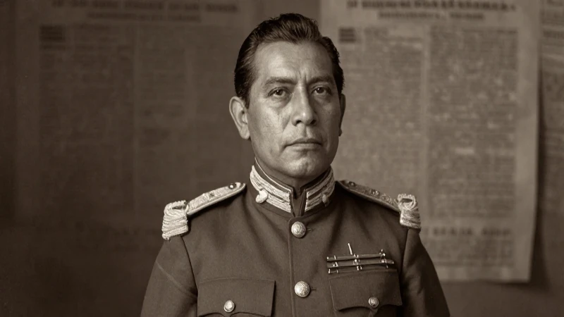 Retrato sepia de Carranza, formal y histórico