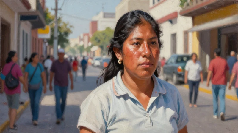 Calle mexicana, cálida y llena de luz