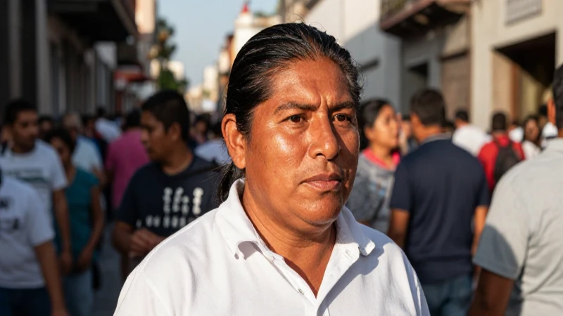 Calle concurrida, personas de ascendencia mexicana
