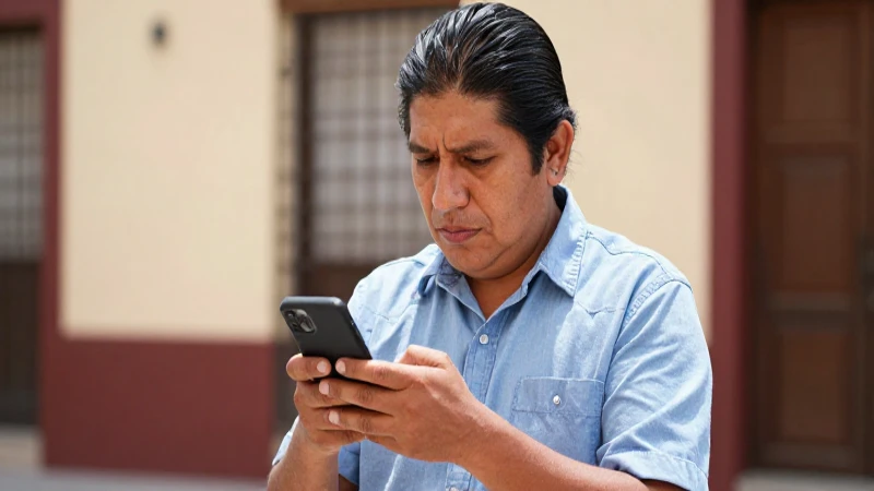 Joven mestiza, piel bronceada y teléfono en mano