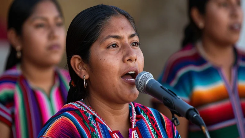 HIMNO A CHIAPAS: DESCUBRE su LETRA y SIGNIFICADO ¡Aquí! 3 Chiapaneca mestiza canta bajo luz cálida