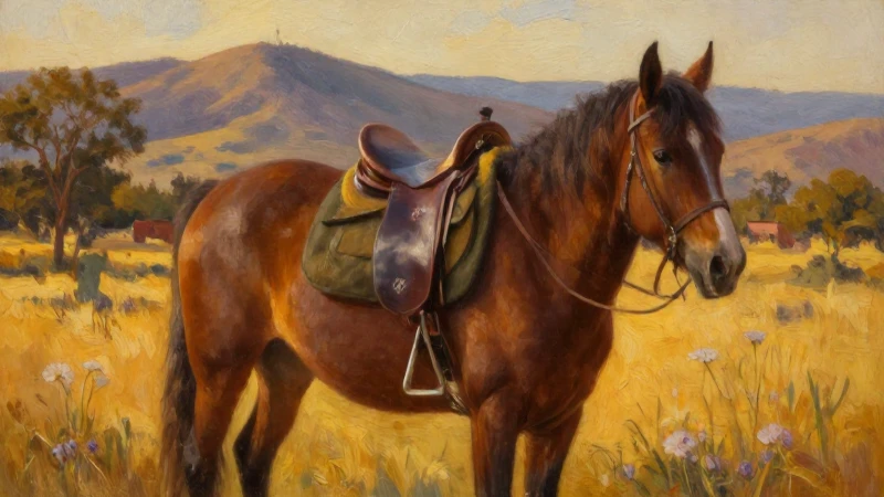 Burro con silla en Oaxaca, luz dorada