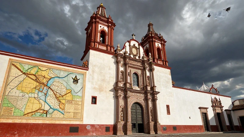 Historia de Puebla: Descubre sus Secretos en Cronología 11 Arquitectura poblana antigua bajo cielo dramático