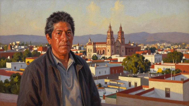Historia de Puebla: Descubre sus Secretos en Cronología 7 Puebla mestiza, óleo, luz dorada, paisaje amplio