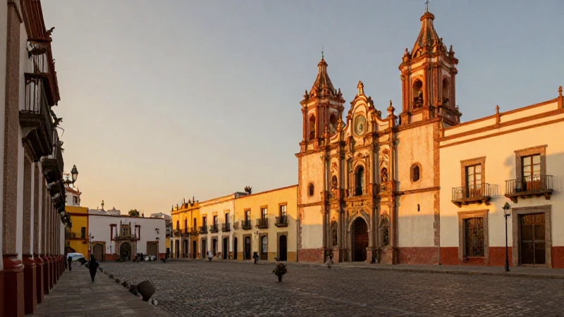Querétaro: arquitectura colonial en luz dorada