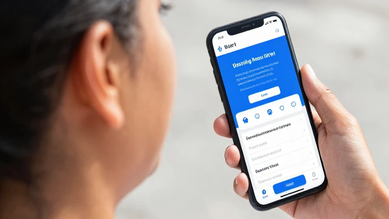 Joven mestiza usa la app bancaria al sol