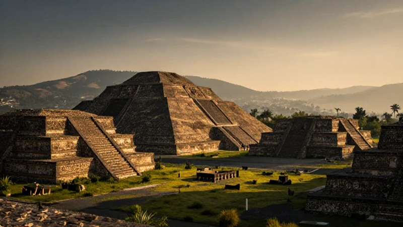 Horizonte Clásico: Maravillas de Ciudades Prehispánicas 1 Fotografía impactante de la pirámide de Teotihuacán