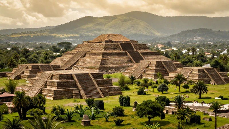 Horizonte Clásico: Maravillas de Ciudades Prehispánicas 7 Pirámides de Teotihuacán en exuberante selva cálida