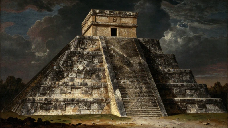 IMÁGENES de la CONQUISTA de MÉXICO - Descubre su HISTORIA 7 Conquistador español frente a una pirámide azteca