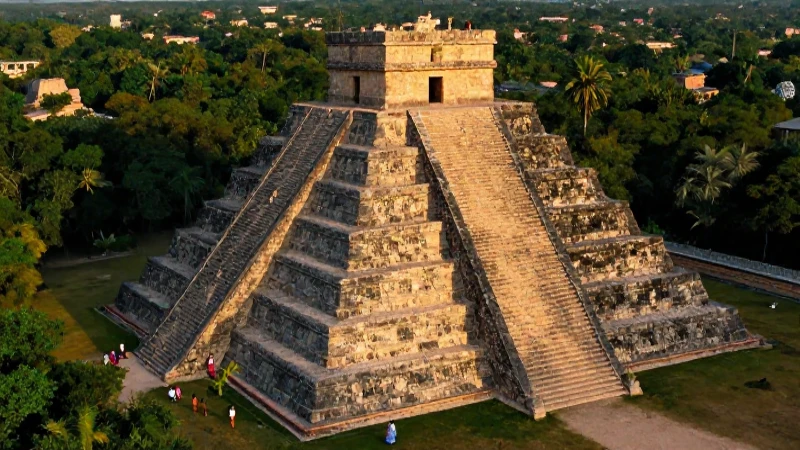 Descubre la Belleza Única de los Estados de México 6 Pirámides antiguas en México, luz dorada vibrante