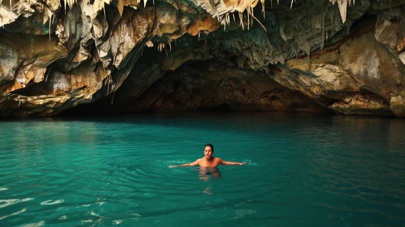 Descubre la Belleza Única de los Estados de México 4 Paisaje mexicano, cenote turquesa, luz dorada