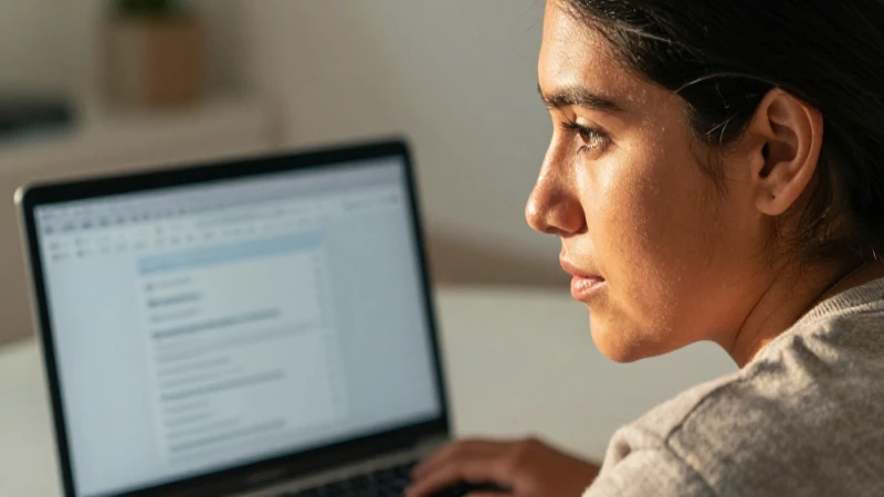 Cómo ingresar a tu cuenta de Infinitum Correo de Telmex 5 Mujer mestiza, laptop, luz cálida y suave