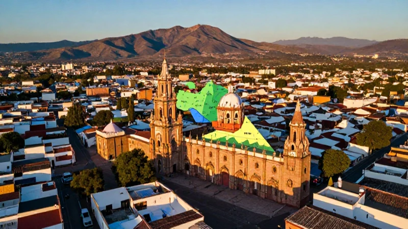JALISCO: DESCUBRE su MAPA, UBICACIÓN y CURIOSIDADES ¡Aquí! 3 Jalisco: mapa vibrante, luz cálida y paisajes