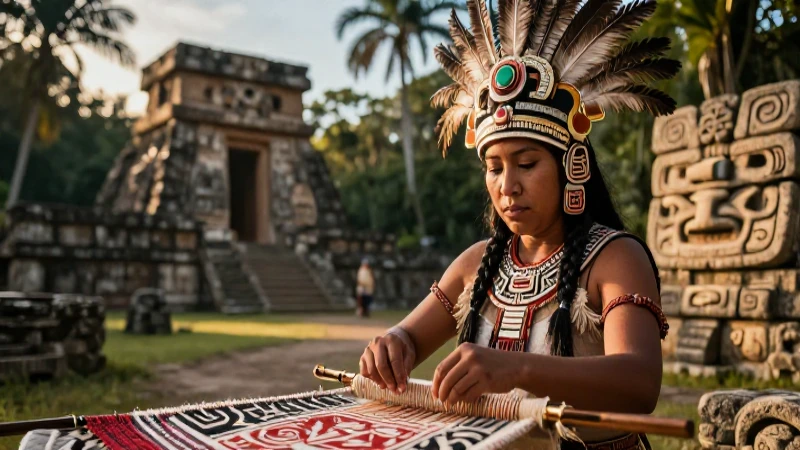 Guerrero azteca con detalles artísticos y cultura rica