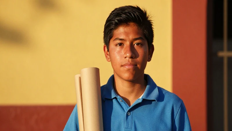 Joven mestiza, arte cálido y vibrante