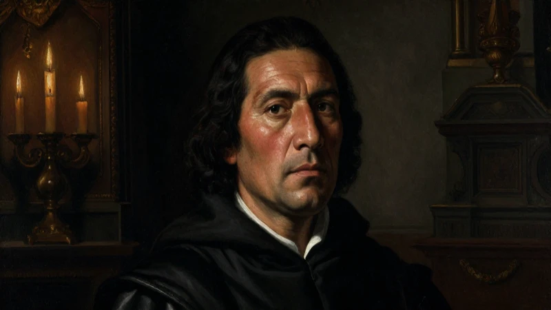 Inquisición Episcopal en México: Revela Misterios Ocultos 8 Retrato sombrío de un inquisidor mestizo renacentista