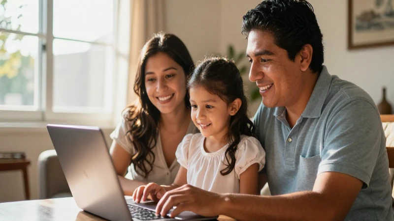 Cómo obtener un servicio de internet flexible en casa en México 3 Familia mexicana sonríe en un hogar cálido
