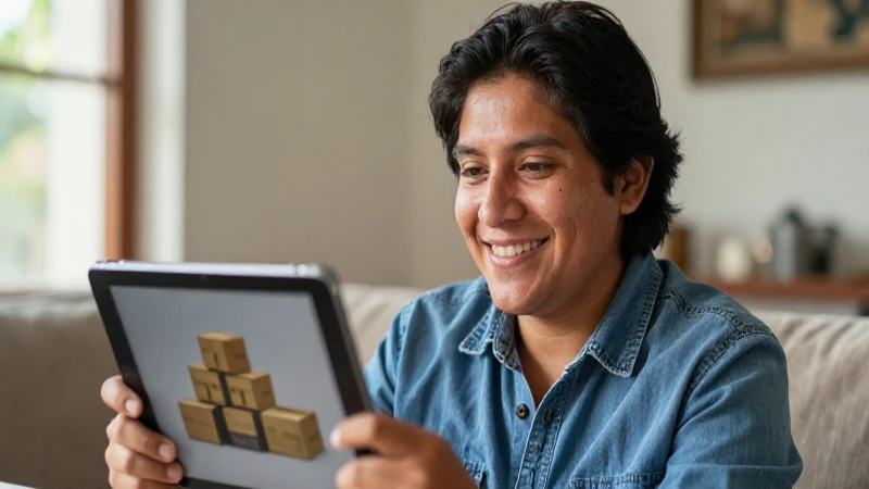 Joven mexicana sonríe en su cálido hogar