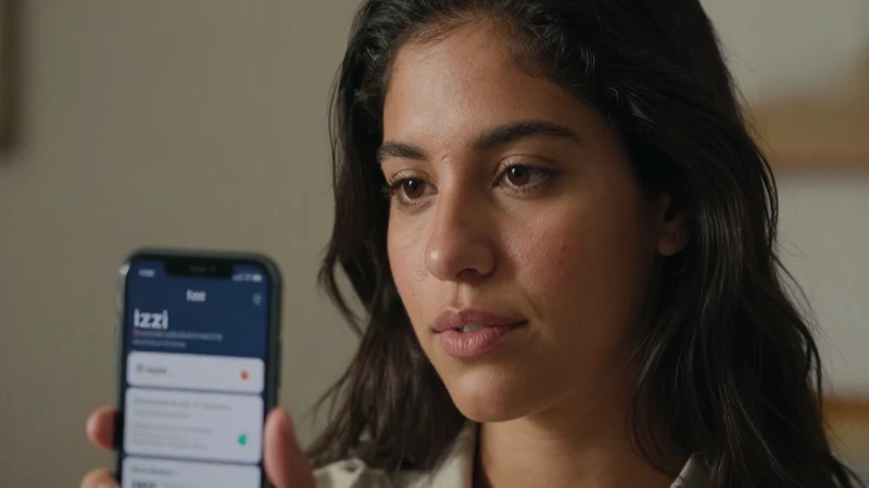 Joven mexicana usa la app Izzi