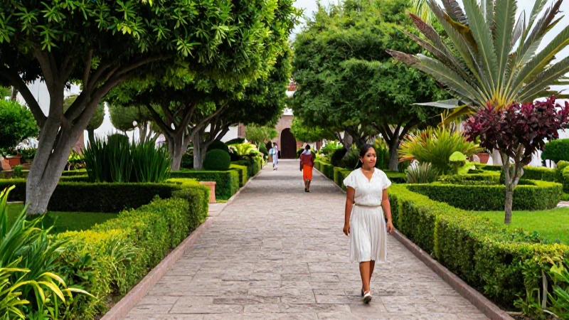 Dónde encontrar los jardines más bellos en Querétaro 5 Serena belleza mexicana en un jardín soleado