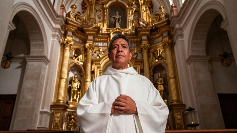 Jesuitas en MÉXICO: DESCUBRE su IMPACTO en la Nueva España 1 Misionero jesuita mestizo en iglesia barroca dorada
