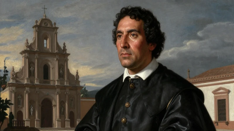 Jesuitas en MÉXICO: DESCUBRE su IMPACTO en la Nueva España 4 Misionero jesuita mestizo en estilo barroco