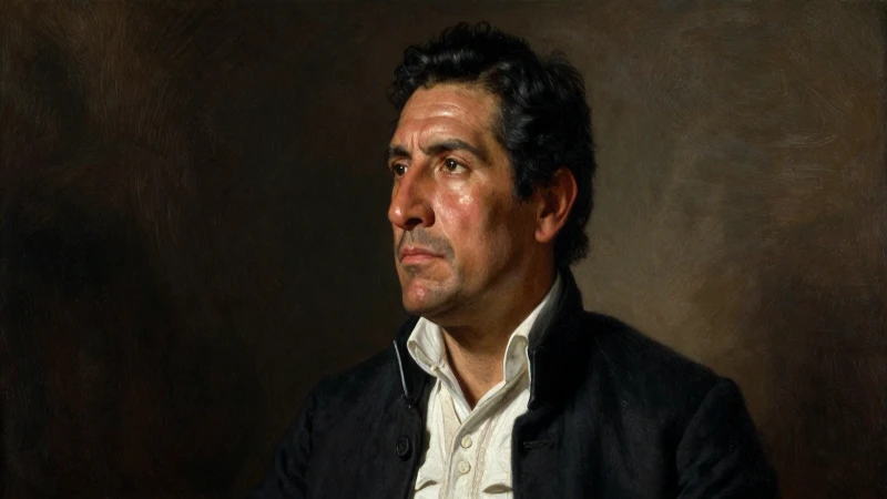 Escandón, mestizo, ataviado en óleo histórico