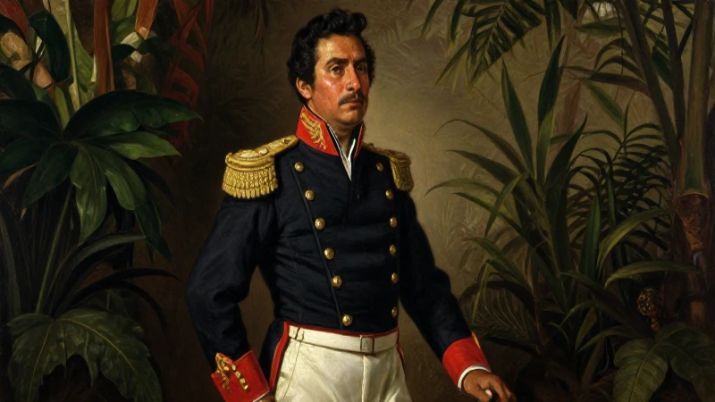 Escandón, retrato militar en tonos cálidos