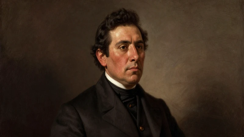 José Mariano Salas: Su Impacto como 16° Presidente de México 5 Retrato sepia de José Mariano Salas, mestizo mexicano