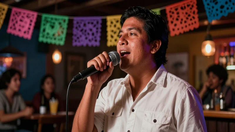 Me recomiendas bares de karaoke en Ciudad de México 5 Karaoke mexicano, ambiente tenue y colorido
