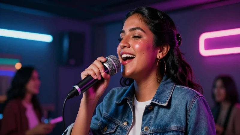 Me recomiendas bares de karaoke en Ciudad de México 6 Mestizos cantan karaoke retro bajo neón