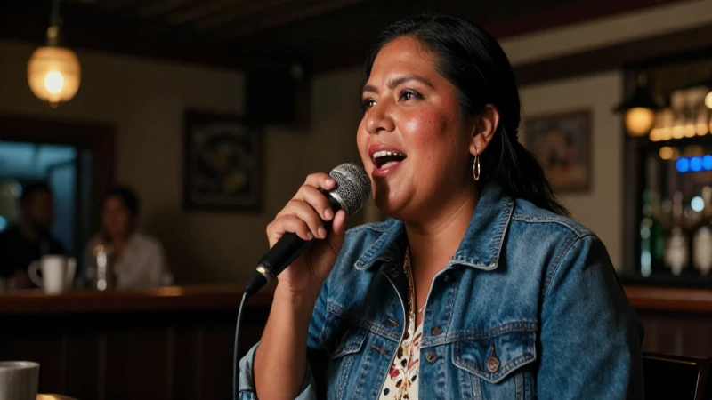 Me recomiendas bares de karaoke en Ciudad de México 4 Mestizos cantan karaoke en bar tenue