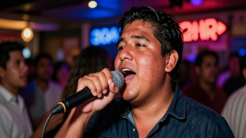 Dónde encontrar los mejores bares de karaoke en Puebla 4 Joven mexicana canta en bar vibrante