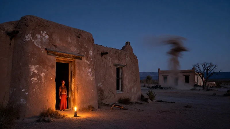 Hacienda abandonada, sombras y atmósfera mexicana