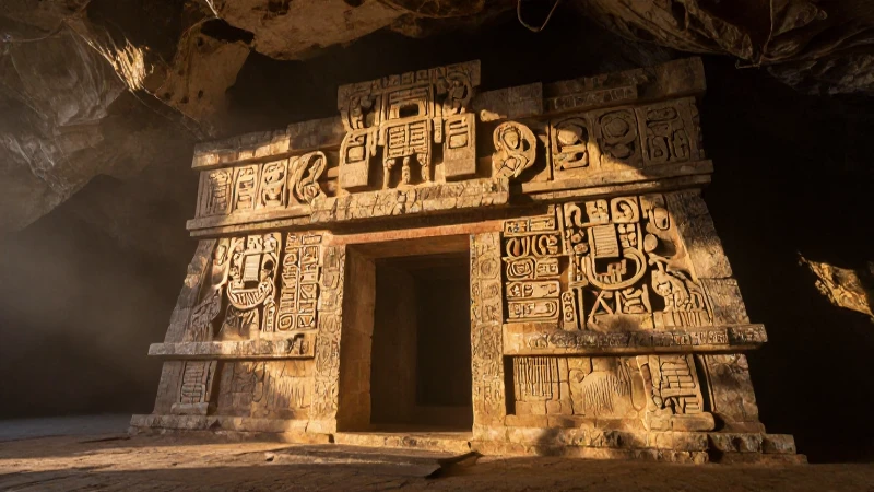 La Cueva del Toro: MISTERIOS y LEYENDAS que ENAMORAN 5 Ruinas mayas misteriosas bajo luz dorada