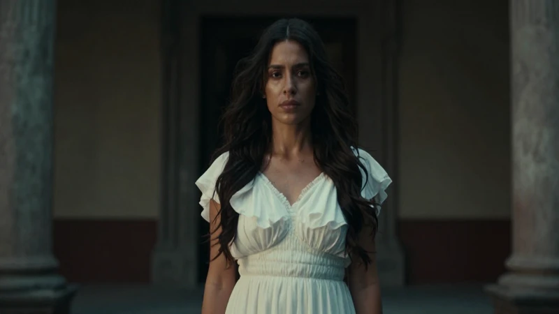 La Llorona: Secretos Oscuros de su Historia Mexicana 4 Mujer mestiza, etérea y melancólica, en blanco