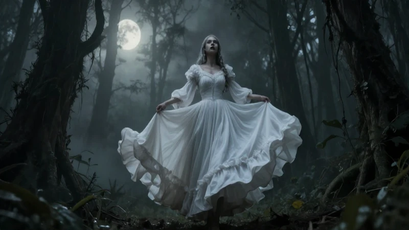 La Llorona: Secretos Oscuros de su Historia Mexicana 7 La Llorona: tragedia gótica mexicana en la niebla