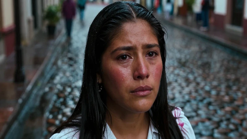 La Leyenda de la QUEMADA: Descubre su MISTERIO en la Calle 4 Mujer mestiza llora bajo la lluvia