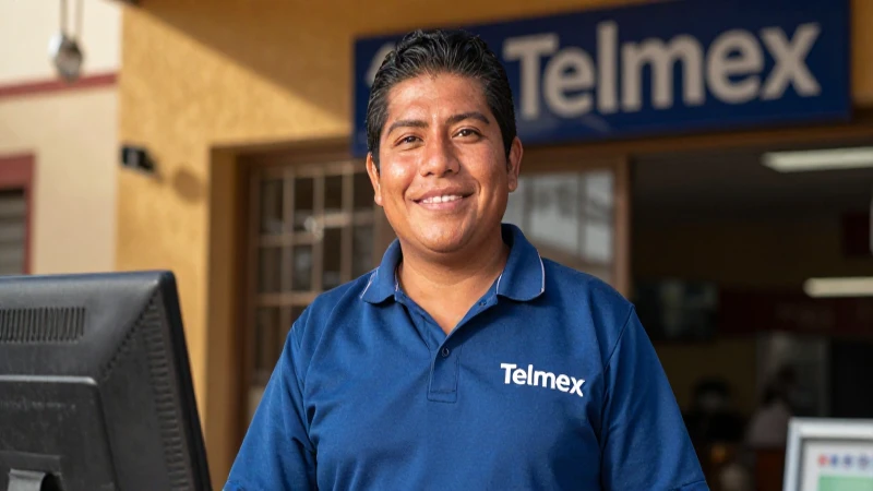 LADA de Silao y contratación de Internet con Telmex 7 Técnico Telmex, mexicano, sonríe bajo el sol