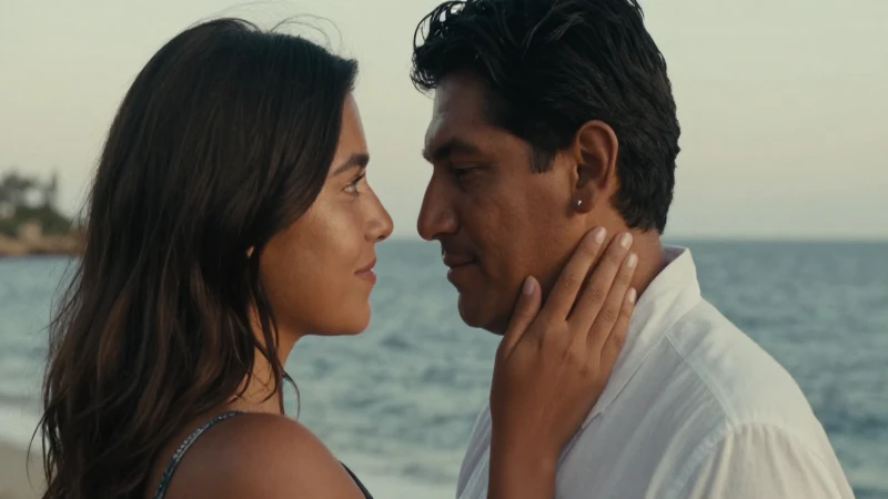 Pareja mestiza bajo luz suave en Laguna La María