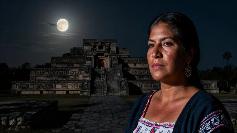 Leyendas de la CDMX: Mitos que Te Dejarán Sin Aliento 10 Mujer mexicana bajo la luz de la luna